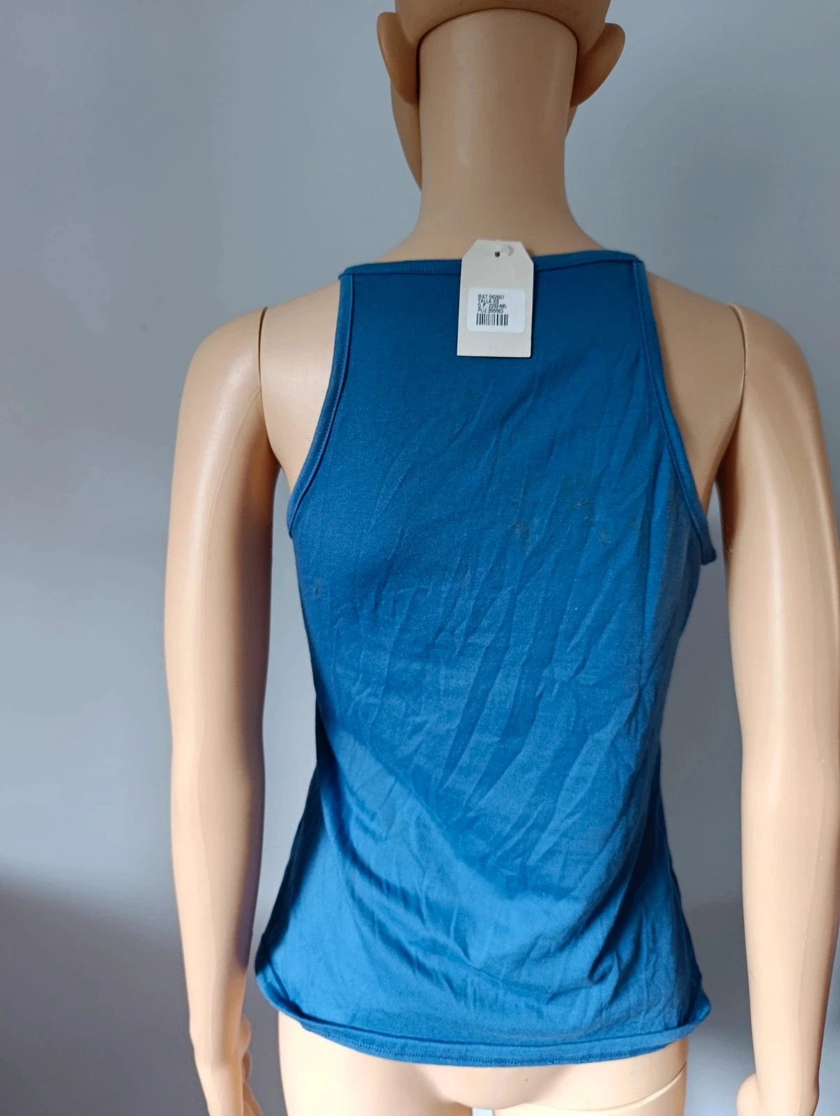 Vestido azul estampado Good Things Take Time – Talla xs – Tirantes finos – photo 6